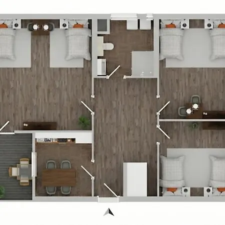 Lejlighed Budgetroom 3 Sz Balkonwohnung Fuer Teams